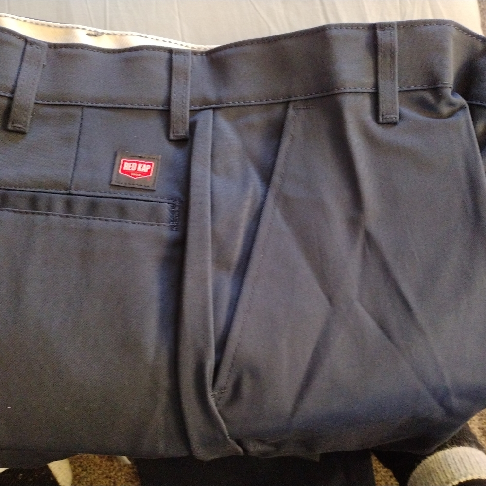 2/$40 NWT, Red Kap Work Pants mens W36/L34, navy blue, Front and rear pockets